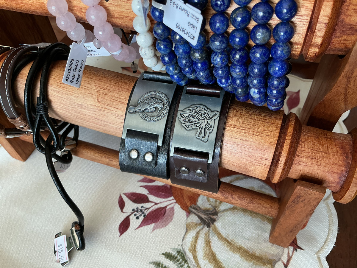 Symbol Leather Bracelet
